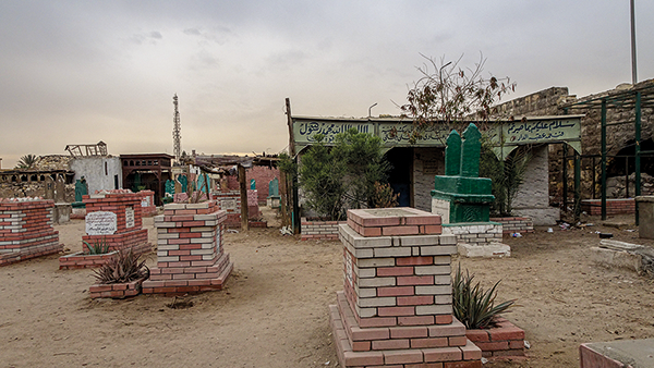Friedhof in Kairo, wo Menschen leben (Bild vg)