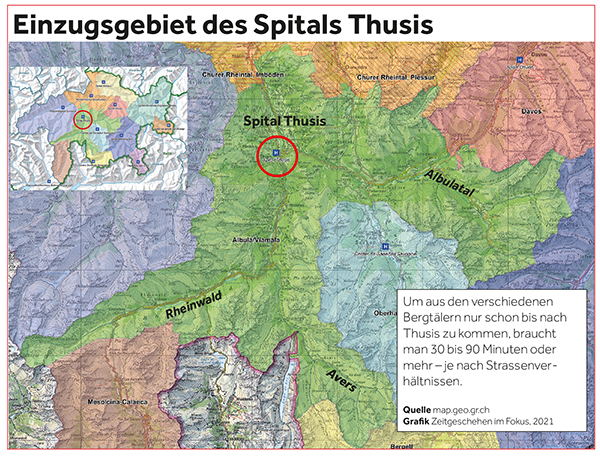 Einzugsgebiet des Spitals Thusis